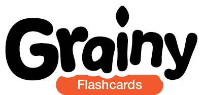 grainy flashcards